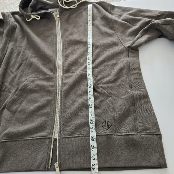 Golden Goose Venice Print Oversized Boxy Hooded Sweatshirt Size S Small Khaki - Picture 10 of 14